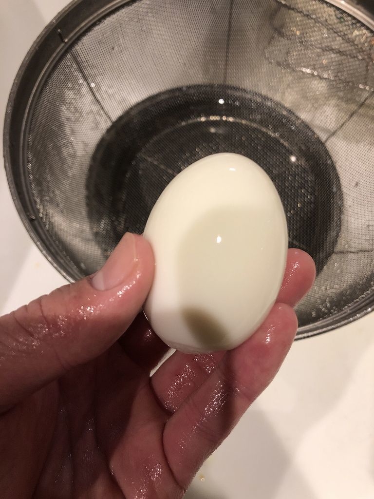 きれいに剥けたゆで卵